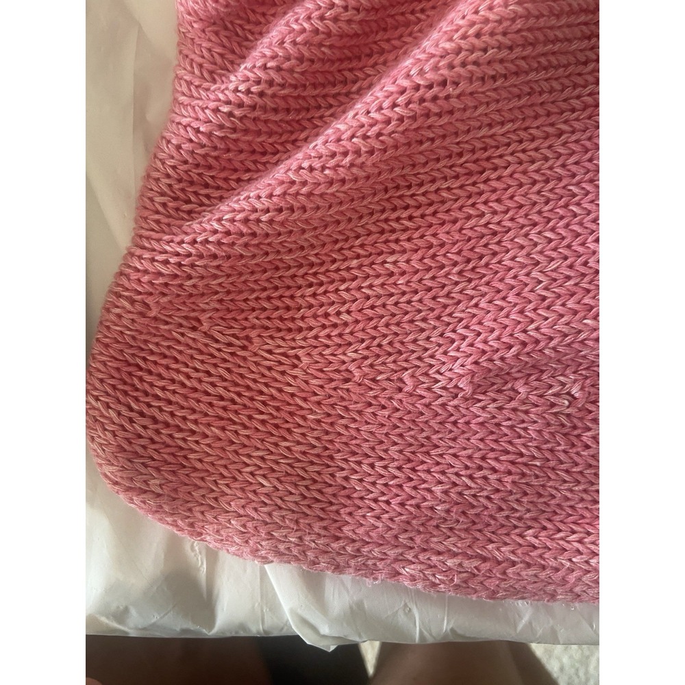 Women's Tommy Bahama Linen Blend Pink Cap Sleeve Medium Weight Sweater-Size XL - Picture 12 of 13
